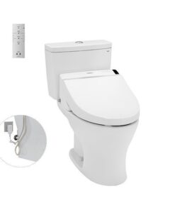 Bồn Cầu Điện Tử TOTO CS735DW6#XW Kèm Nắp Rửa Điện Tử WASHLET Dòng C5 - TCF6531Z (220V)