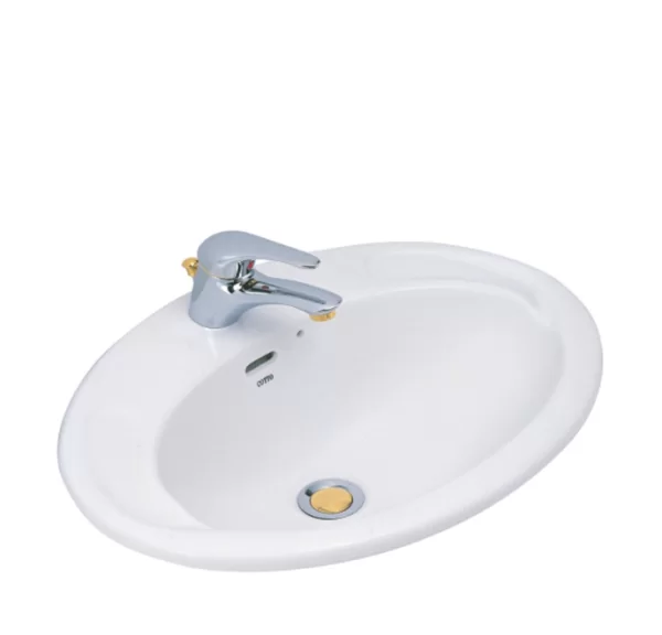 Chậu Rửa Lavabo COTTO C007 Jade Dương Vành