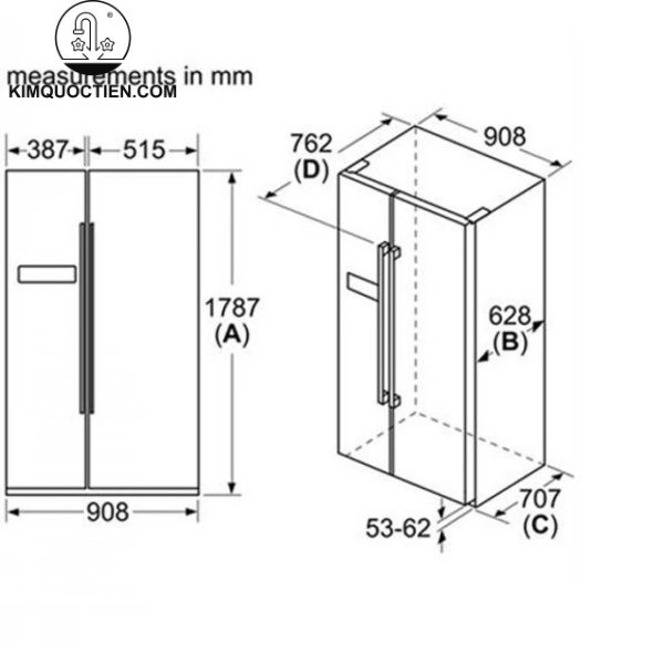 tủ lạnh Bosch KGN56HIF0N