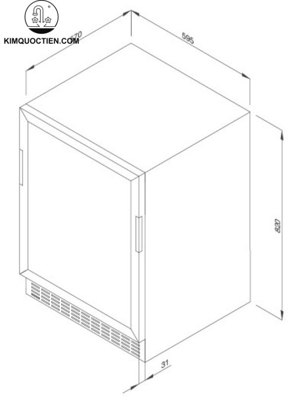 Tủ bảo quản rượu độc lập MWC-45BS
