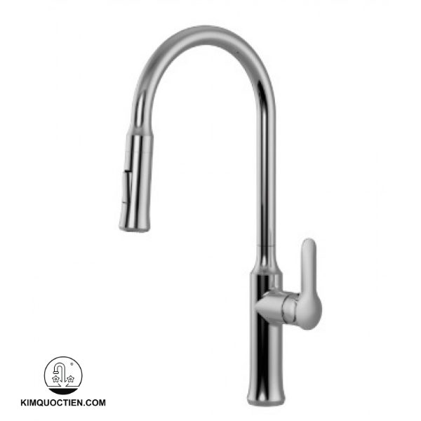 Vòi chậu rửa chén Malloca K94C nóng lạnh dây rút
