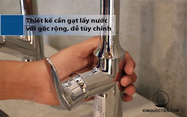 Vòi chậu rửa chén Malloca K94C nóng lạnh dây rút