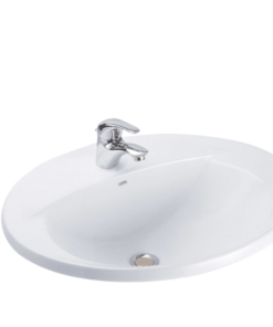 Chậu Rửa Lavabo COTTO C02607 Serena Dương Vành Kháng Khuẩn