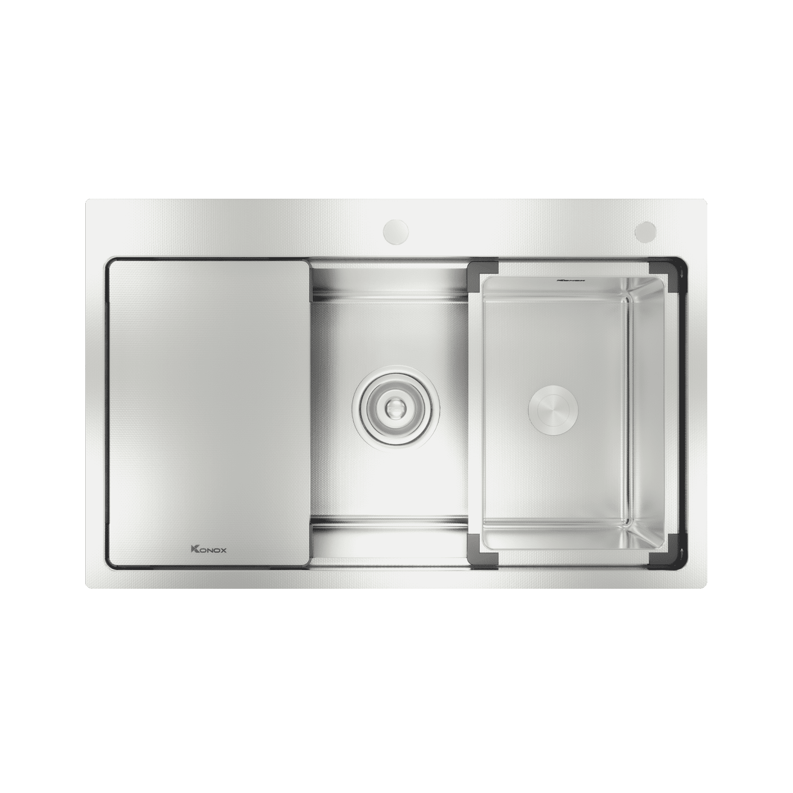 Chậu Rửa Chén KONOX KN8151TS Dekor Chống Xước Inox 1 Hộc