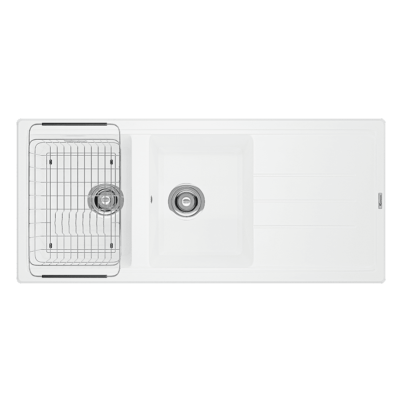 Chậu Rửa Chén KONOX PHOENIX 1160 White Silver Màu Trắng