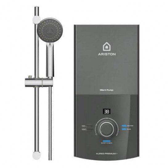 Máy Nước Nóng ARISTON AURES PREMIUM+ 4.5 Trực Tiếp Không Bơm Màu Đen