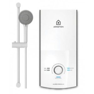 Máy Nước Nóng ARISTON AURES PREMIUM 4.5*PTrực Tiếp Có Bơm Màu Trắng