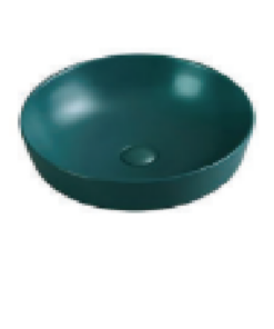 Chậu Rửa Lavabo BELLO BB - 400218 Đặt Bàn Tròn Màu Xanh