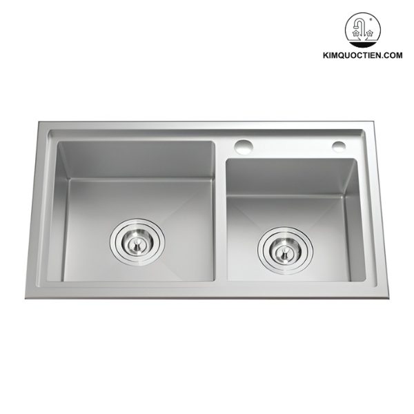 Chậu rửa chén Bello BL-C490 2 hộc có thiết kế hiện đại, tiện lợi và có khả năng chống ồn hiệu quả