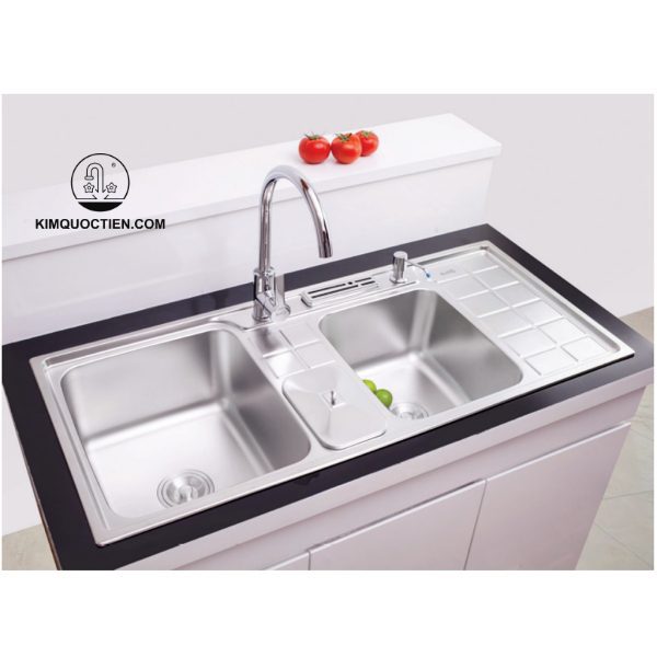 Chậu rửa chén BELLO BL-C520 2 hộc 1 bàn thiết kế đơn giản tinh tế