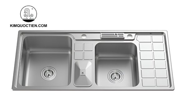 Chậu rửa chén BELLO BL-C520 2 hộc 1 bàn chính hãng độn bền tốt