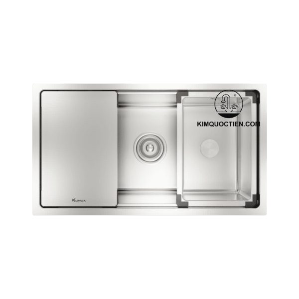 Chậu Rửa Chén KONOX KN8146SU Dekor Chống Xước Inox 1 Hộc chính hãng, độ bền tốt