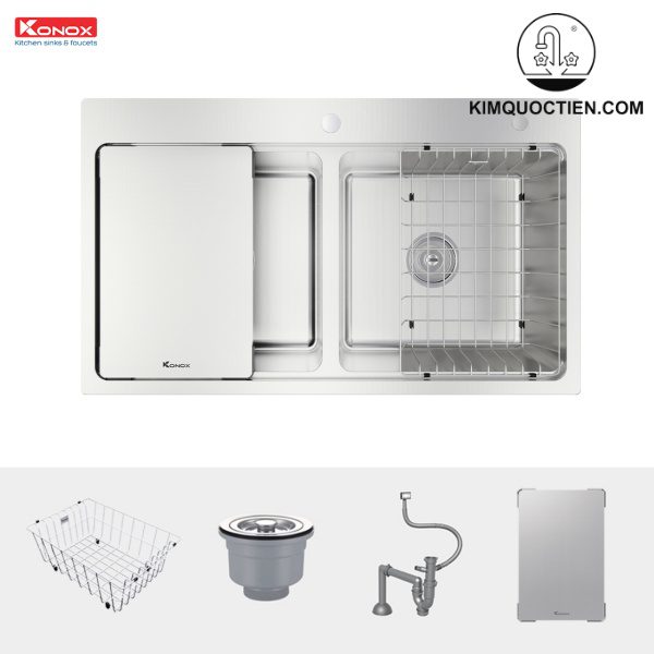 Sản phẩm tích hợp nhiều phụ kiện, tối ưu hoá không gian và thời gian làm bếp, vệ sinh