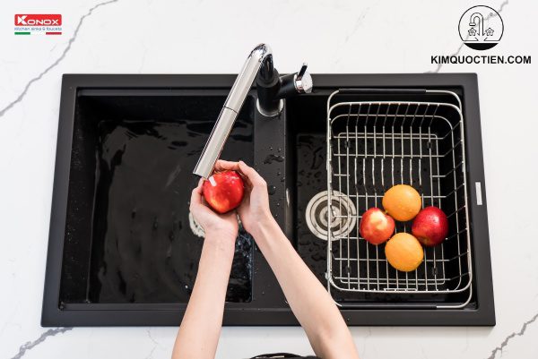 Bề mặt trong lòng chậu chống bám bẩn, dầu mỡ