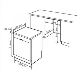 bản vẽ máy rửa chén bát BOSCH