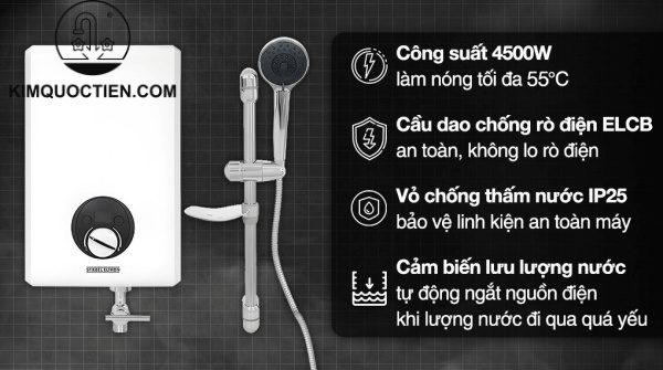 Máy nước nóng Stiebel Eltron 4500W XGLP 45 EC 