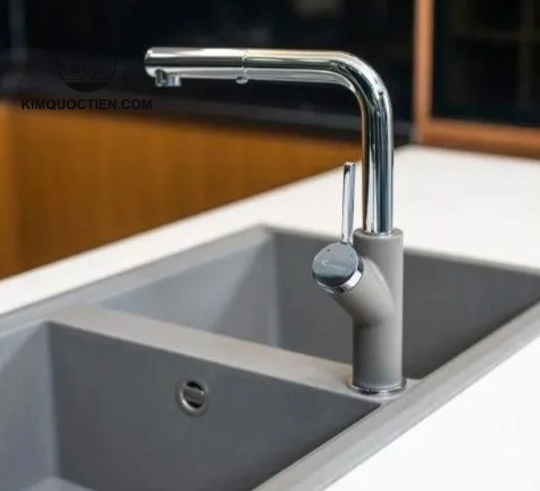 Vòi Rửa Chén KONOX Artan Grey Dây Rút đa dạng chế độ