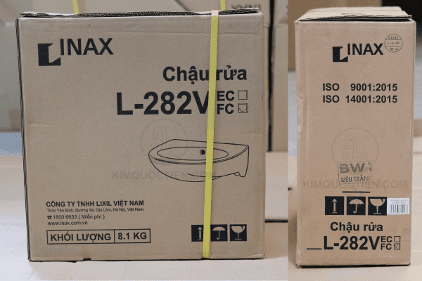Thùng Chứa Sản Phẩm Chậu Rửa Lavabo INAX L-282V Treo Tường