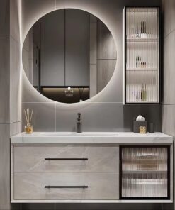 Bộ Tủ Chậu Phòng Tắm MOWOEN MW6655C-80 800mm