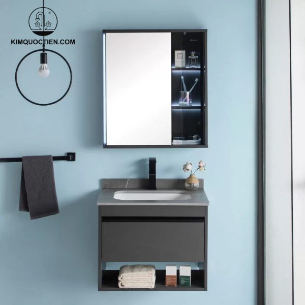 Tủ gương được trang bị đèn LED thông minh với cảm biến tự động