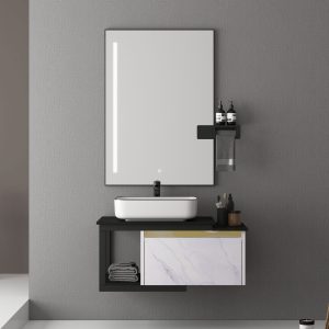 Bộ Tủ Chậu MOWOEN MW6801S-100W Trắng 1000mm