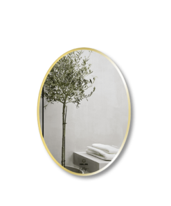 Gương GLS F11E30 Ellipes Viền Nhôm Đen Dòng F 50x70cm