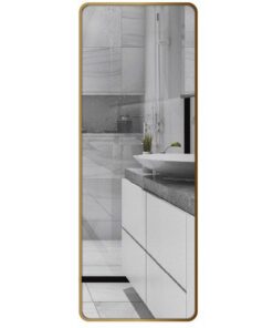 Gương GLS F12R70 Body Viền Nhôm Vàng Gold Dòng F 60x160cm