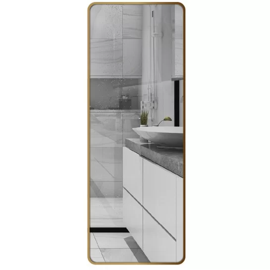 Gương GLS F12R70 Body Viền Nhôm Vàng Gold Dòng F 60x160cm