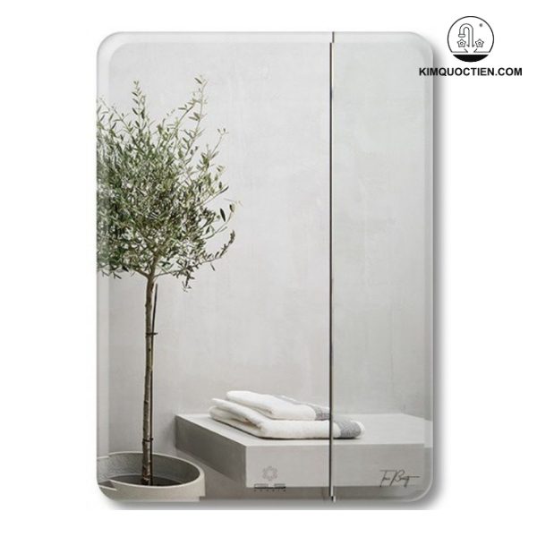 Gương GLS S00R31 hình chữ nhật, viền vát lá hẹ tinh tế, độ bền cao, phù hợp với nhiều không gian phòng tắm.