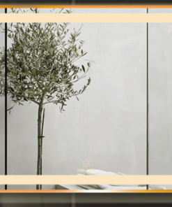 Gương Led GLS Q23R65 Chữ Nhật Viền Nhôm Vàng Hồng Rose Dòng Q 80x60cm