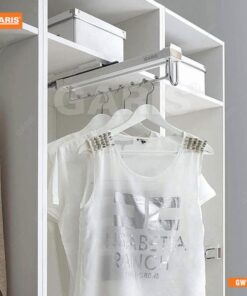Giá Treo Mắc Áo 8 Nút GARIS GW16 Màu Trắng