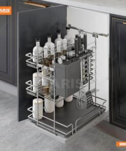 Giá Dao Thớt Gia Vị Chai Lọ GARIS MM02.30V Inox Bóng Gương Rộng 245mm