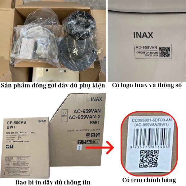 bồn cầu inax thật