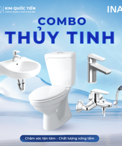 Combo Thiết Bị Vệ Sinh INAX Thuỷ Tinh Kim Quốc Tiến