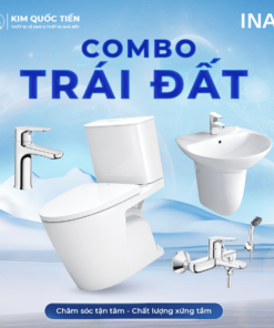 Combo Thiết Bị Vệ Sinh INAX Trái Đất Kim Quốc Tiến