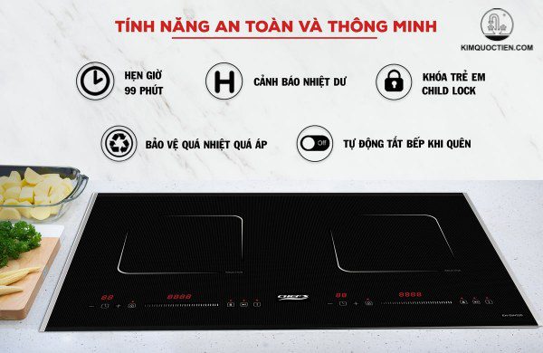 Các tính năng tiện ích Bếp từ Chefs EH DIH320