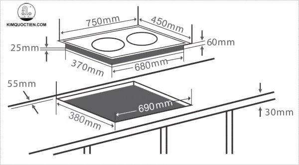 bếp từ Chefs EH-DIH888