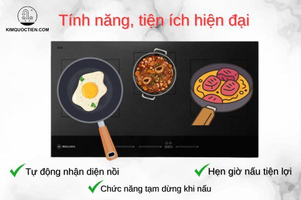 Các tính năng nổi bật của bếp từ Malloca Skylux MH 803