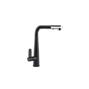Vòi Rửa Chén HAFELE HT20-GH1P259 570.82.300 Nóng Lạnh Có Dây Rút Màu Đen