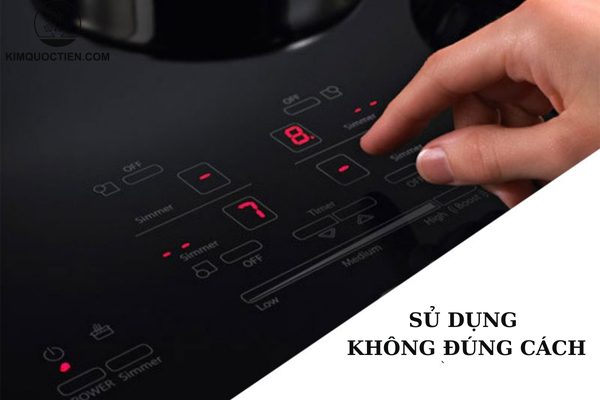 bếp từ không tăng giảm được nhiệt độ