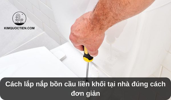 cách lắp nắp bồn cầu liền khối