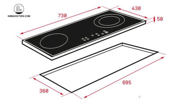 bếp từ âm lắp dương được không