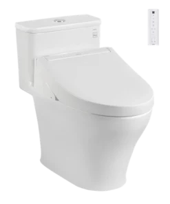 Bồn cầu điện tử TOTO MS857CDW15 1 khối kèm nắp rửa điện tử WASHLET dòng C5 - TCF24460AAA