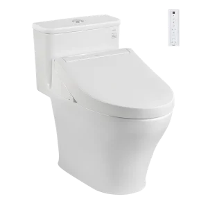Bồn cầu điện tử TOTO MS857CDW15 1 khối kèm nắp rửa điện tử WASHLET dòng C5 - TCF24460AAA