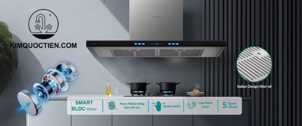 Máy hút mùi GrandX GX H90T78B