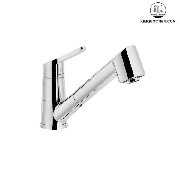 Bề mặt vòi được mạ lớp Chrome không chỉ mang đến vẻ sáng bóng, thẩm mỹ mà còn nâng cao độ bền và chống bám bẩn hiệu quả