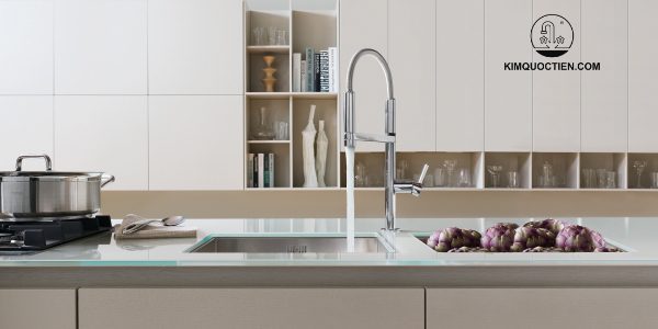 VÒI Rửa Bát NÓNG LẠNH CẦN MỀM 2 DẦU XẢ MOVE NB133S