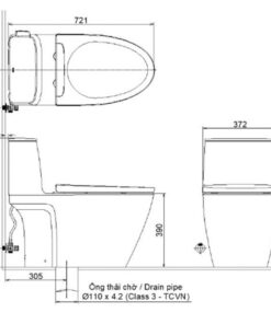 Bồn cầu một khối INAX AC-912+CW-H17VN