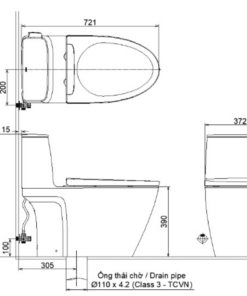 Bồn cầu một khối INAX AC-912+CW-S15VN