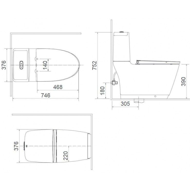 Bồn cầu hai khối INAX ACT-832+CW-KA22AVN